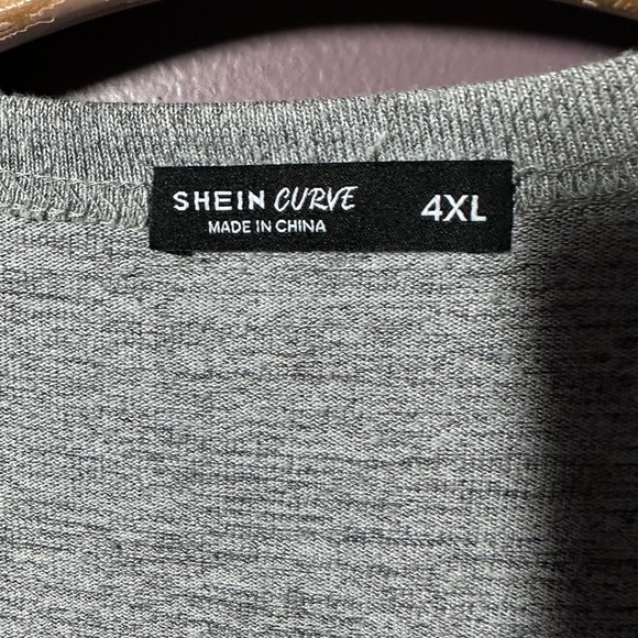 Shein Curve Soft Gray Open Cardigan - Picture 2 of 3